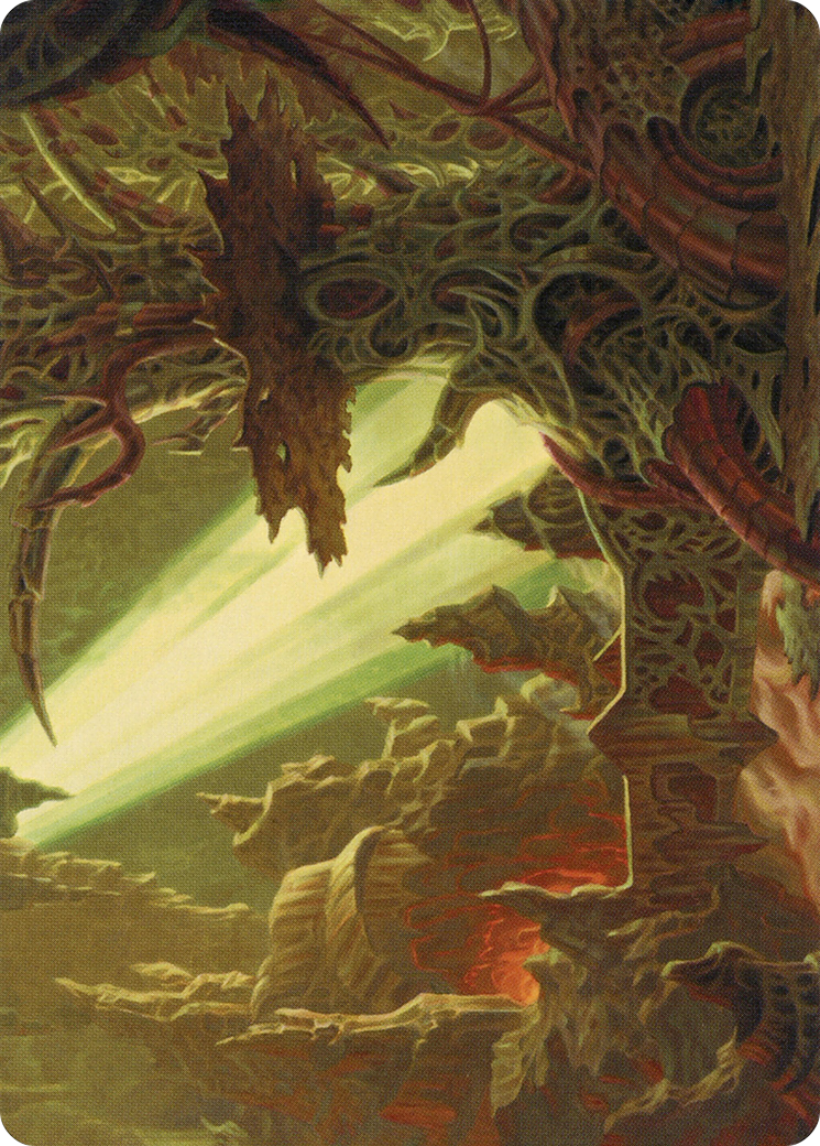 Darkmoss Bridge Art Card [Modern Horizons 2 Art Series] MTG Single Magic: The Gathering    | Red Claw Gaming