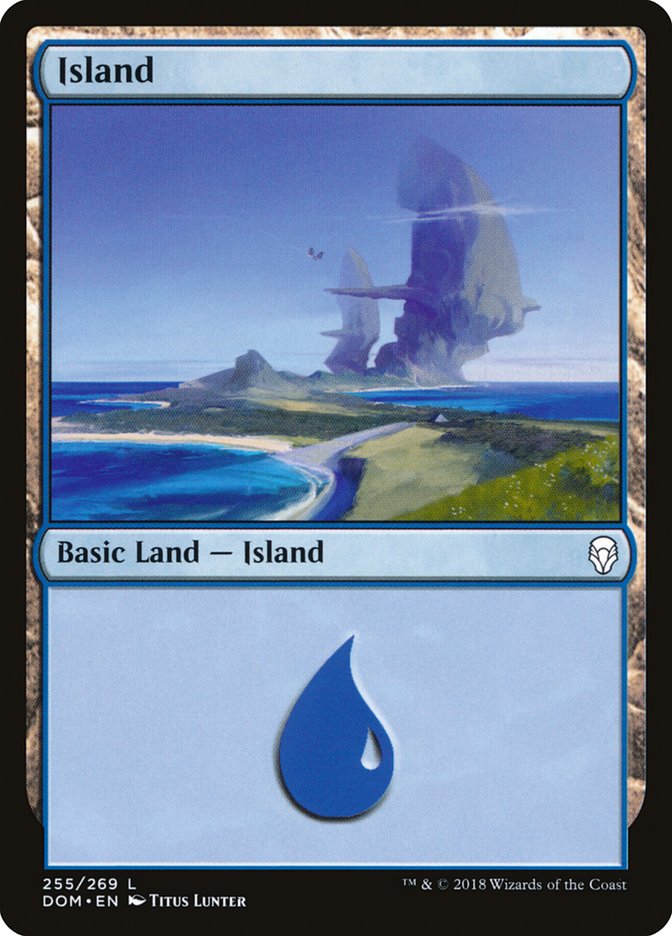 Island (255) [Dominaria] MTG Single Magic: The Gathering | Red Claw Gaming