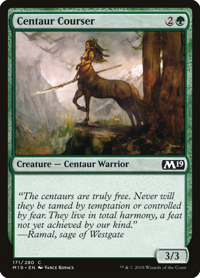 Centaur Courser [Core Set 2019] MTG Single Magic: The Gathering | Red Claw Gaming