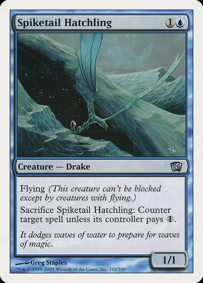Spiketail Hatchling [Eighth Edition] MTG Single Magic: The Gathering | Red Claw Gaming