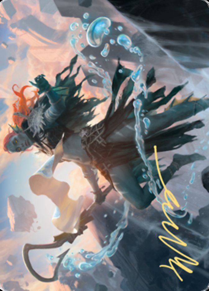 Expedition Diviner Art Card (Gold-Stamped Signature) [Zendikar Rising Art Series] MTG Single Magic: The Gathering | Red Claw Gaming