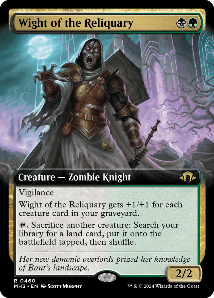 Wight of the Reliquary (Extended Art) [Modern Horizons 3] MTG Single Magic: The Gathering    | Red Claw Gaming
