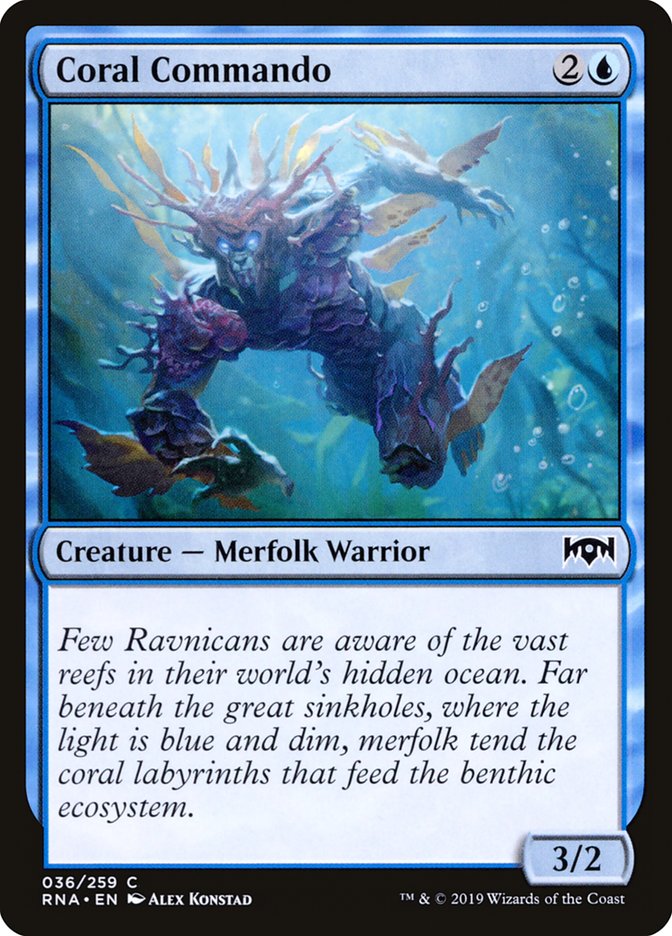 Coral Commando [Ravnica Allegiance] MTG Single Magic: The Gathering | Red Claw Gaming
