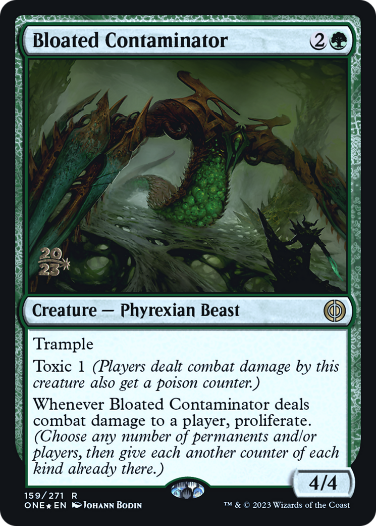 Bloated Contaminator [Phyrexia: All Will Be One Prerelease Promos] MTG Single Magic: The Gathering | Red Claw Gaming