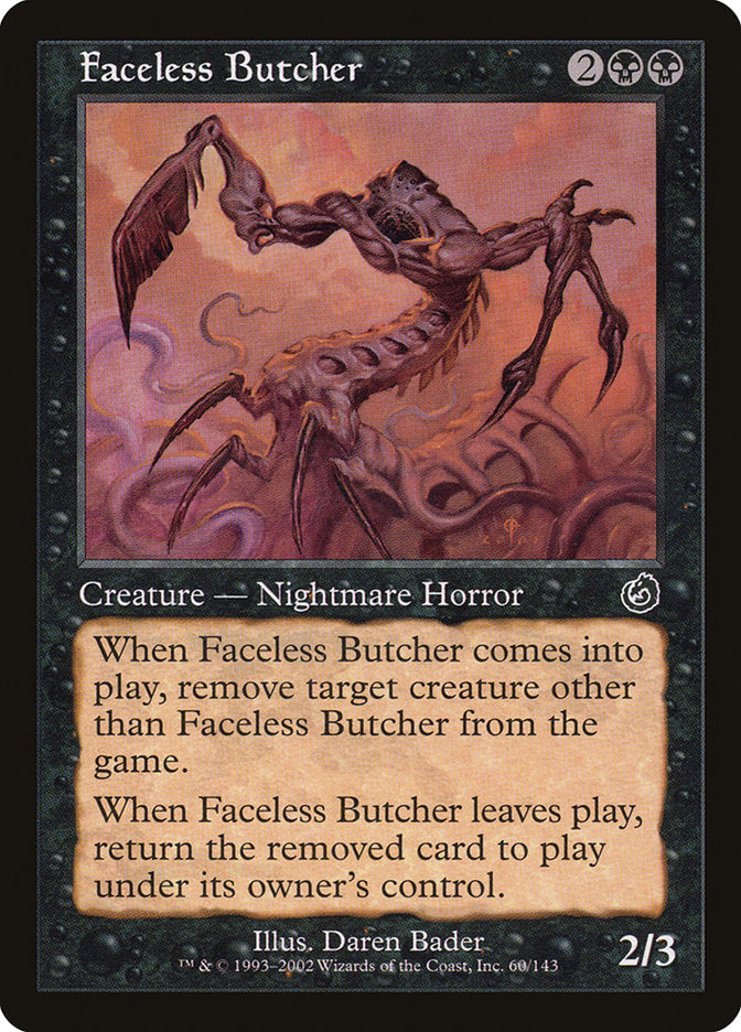 Faceless Butcher [Torment] MTG Single Magic: The Gathering | Red Claw Gaming