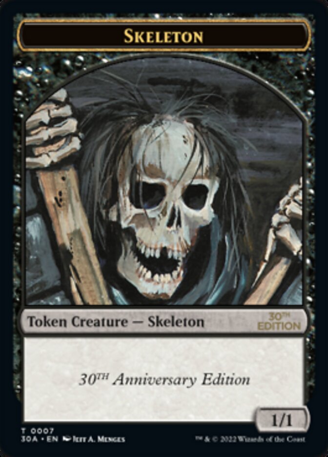 Skeleton Token [30th Anniversary Tokens] MTG Single Magic: The Gathering | Red Claw Gaming