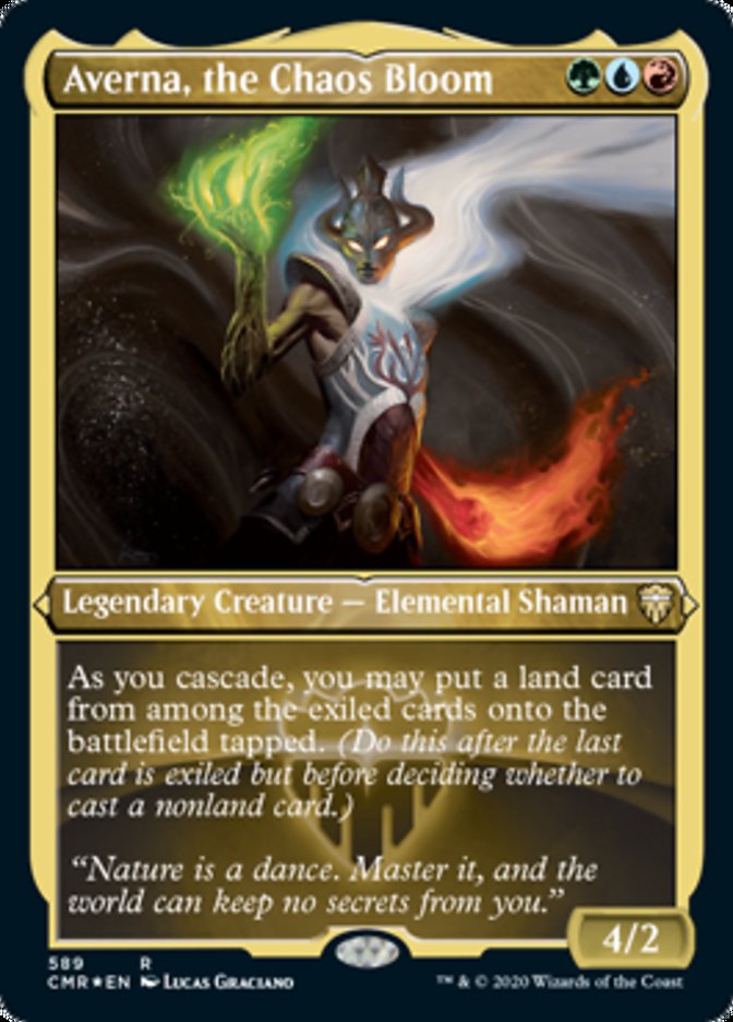 Averna, the Chaos Bloom (Etched) [Commander Legends] MTG Single Magic: The Gathering | Red Claw Gaming