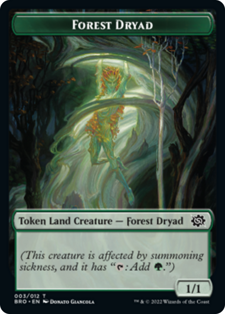 Forest Dryad Token [The Brothers' War Tokens] MTG Single Magic: The Gathering | Red Claw Gaming