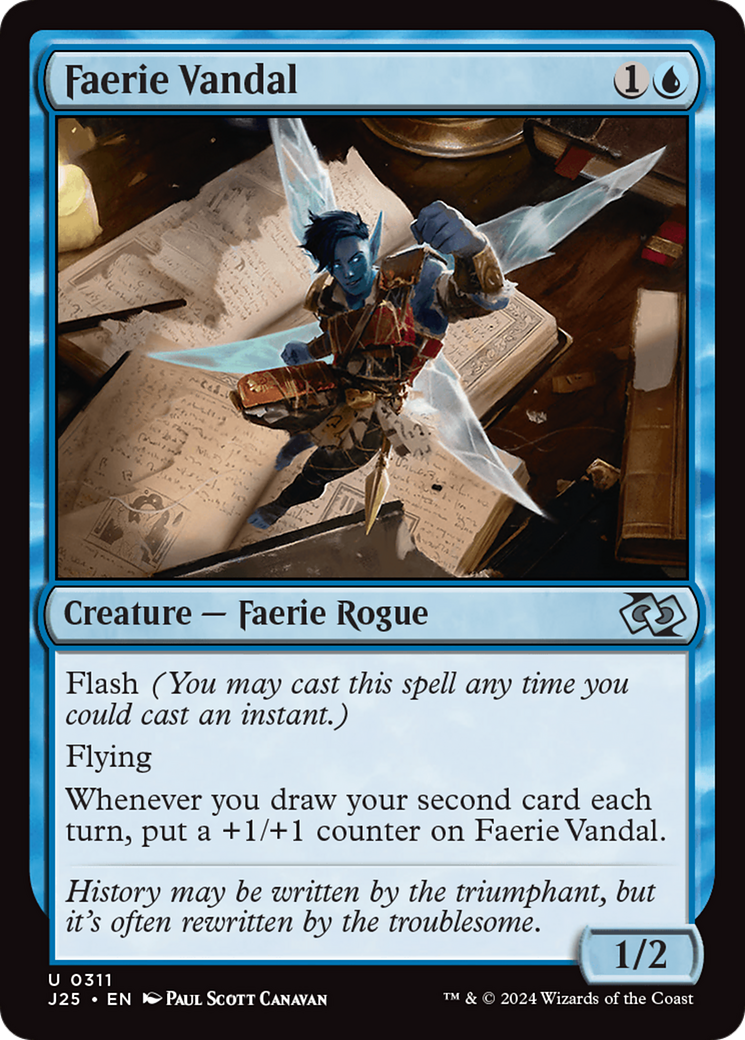 Faerie Vandal [Foundations Jumpstart] MTG Single Magic: The Gathering | Red Claw Gaming