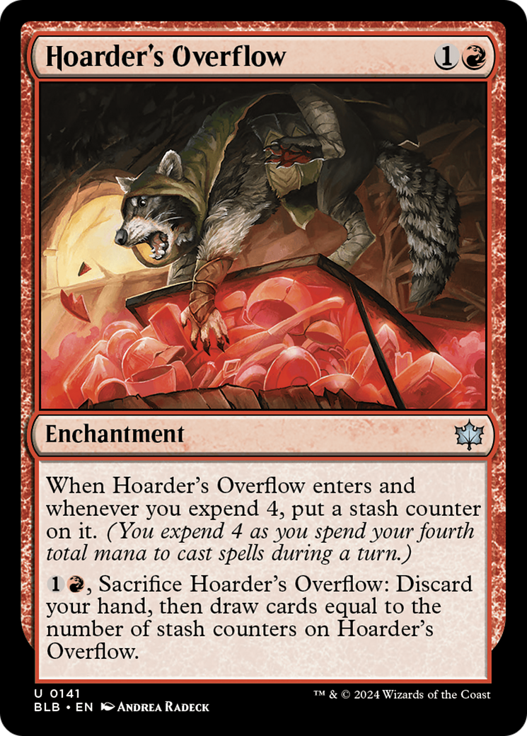 Hoarder's Overflow [Bloomburrow] MTG Single Magic: The Gathering | Red Claw Gaming