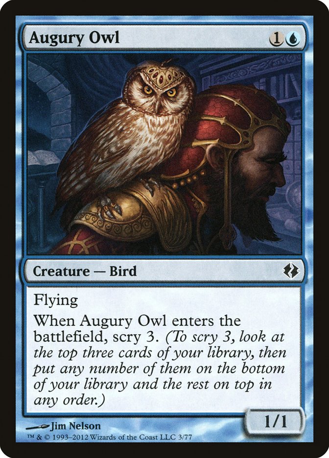 Augury Owl [Duel Decks: Venser vs. Koth] MTG Single Magic: The Gathering | Red Claw Gaming