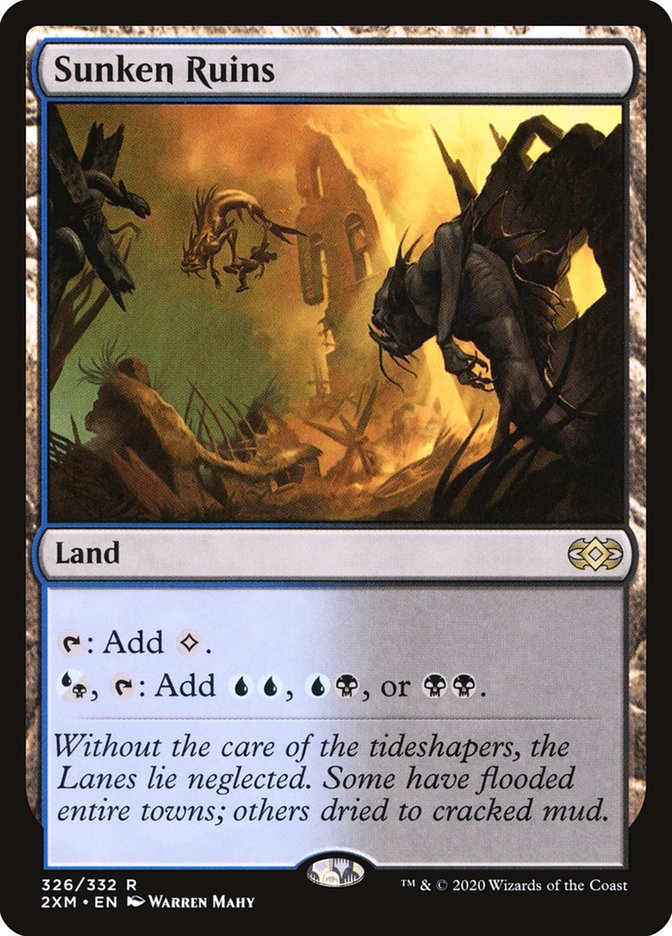 Sunken Ruins [Double Masters] MTG Single Magic: The Gathering | Red Claw Gaming