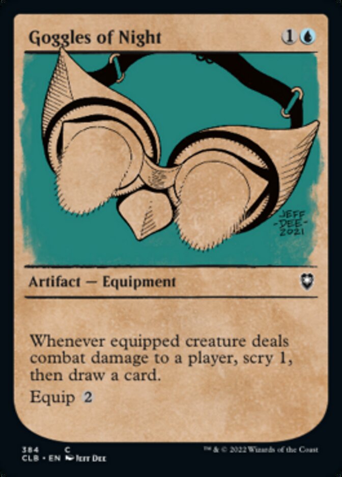 Goggles of Night (Showcase) [Commander Legends: Battle for Baldur's Gate] MTG Single Magic: The Gathering | Red Claw Gaming