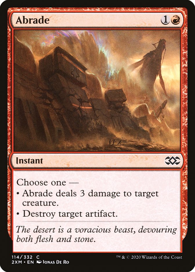 Abrade [Double Masters] MTG Single Magic: The Gathering | Red Claw Gaming