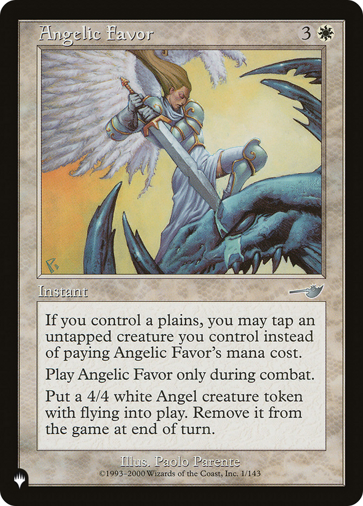 Angelic Favor [The List] MTG Single Magic: The Gathering | Red Claw Gaming