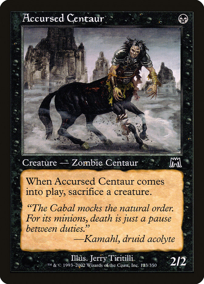 Accursed Centaur [Onslaught] MTG Single Magic: The Gathering | Red Claw Gaming