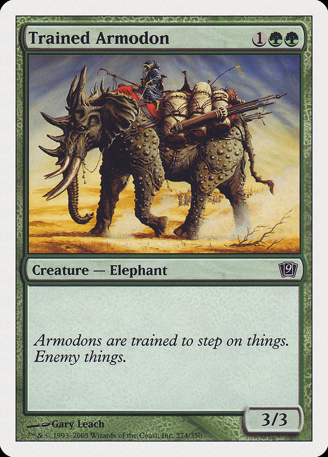 Trained Armodon [Ninth Edition] MTG Single Magic: The Gathering | Red Claw Gaming