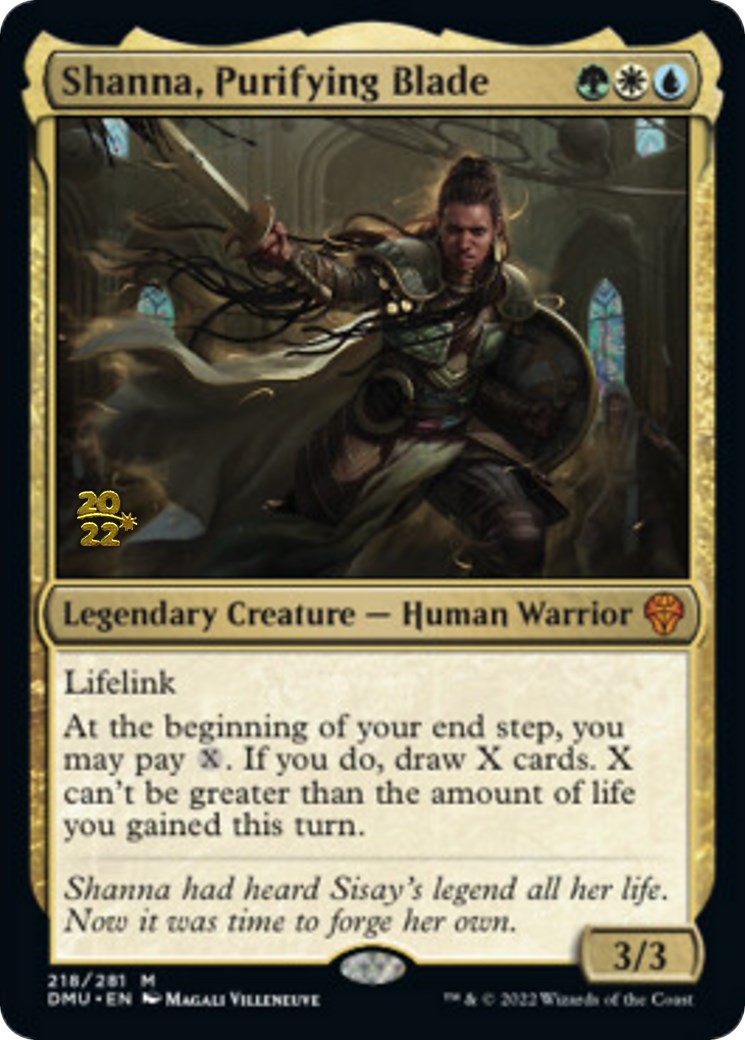 Shanna, Purifying Blade [Dominaria United Prerelease Promos] MTG Single Magic: The Gathering | Red Claw Gaming