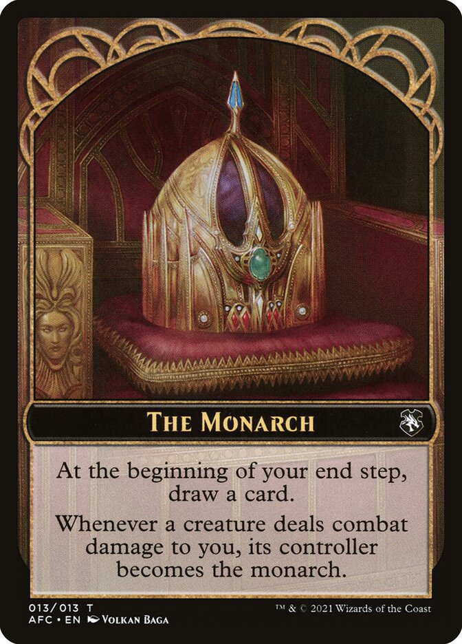 Squid // The Monarch Double-Sided Token [Streets of New Capenna Commander Tokens] MTG Single Magic: The Gathering | Red Claw Gaming
