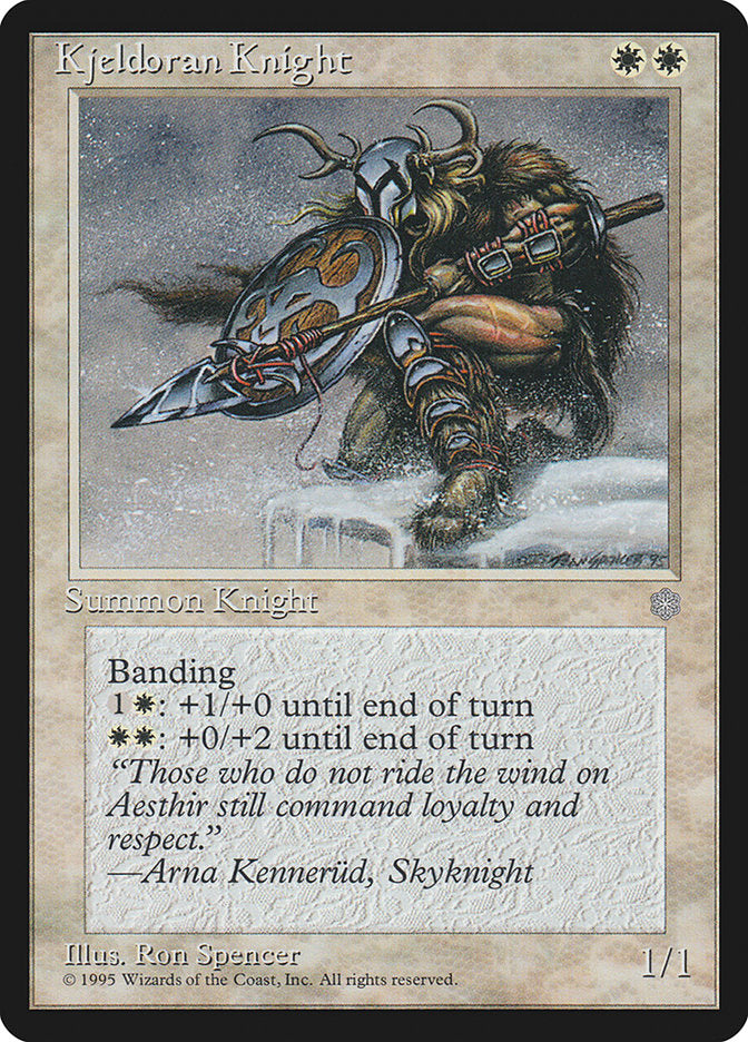 Kjeldoran Knight [Ice Age] MTG Single Magic: The Gathering | Red Claw Gaming