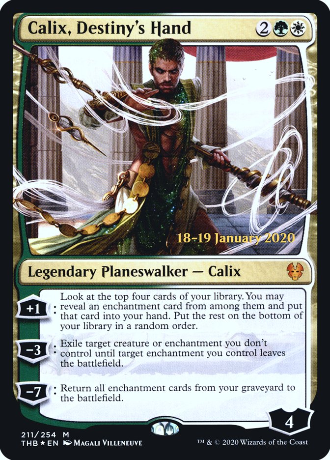 Calix, Destiny's Hand [Theros Beyond Death Prerelease Promos] MTG Single Magic: The Gathering | Red Claw Gaming