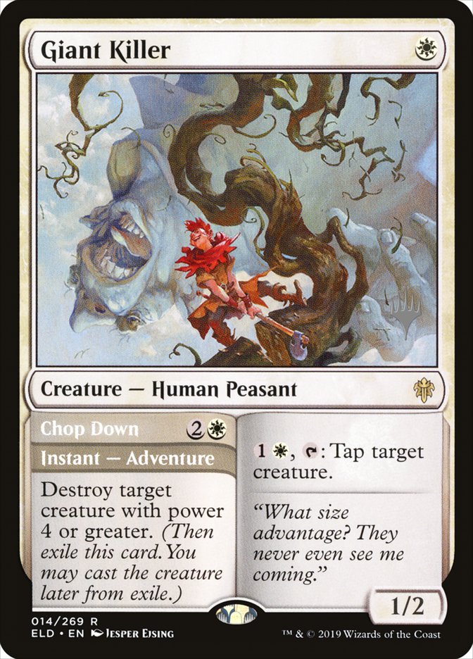 Giant Killer // Chop Down (Promo Pack) [Throne of Eldraine Promos] MTG Single Magic: The Gathering | Red Claw Gaming
