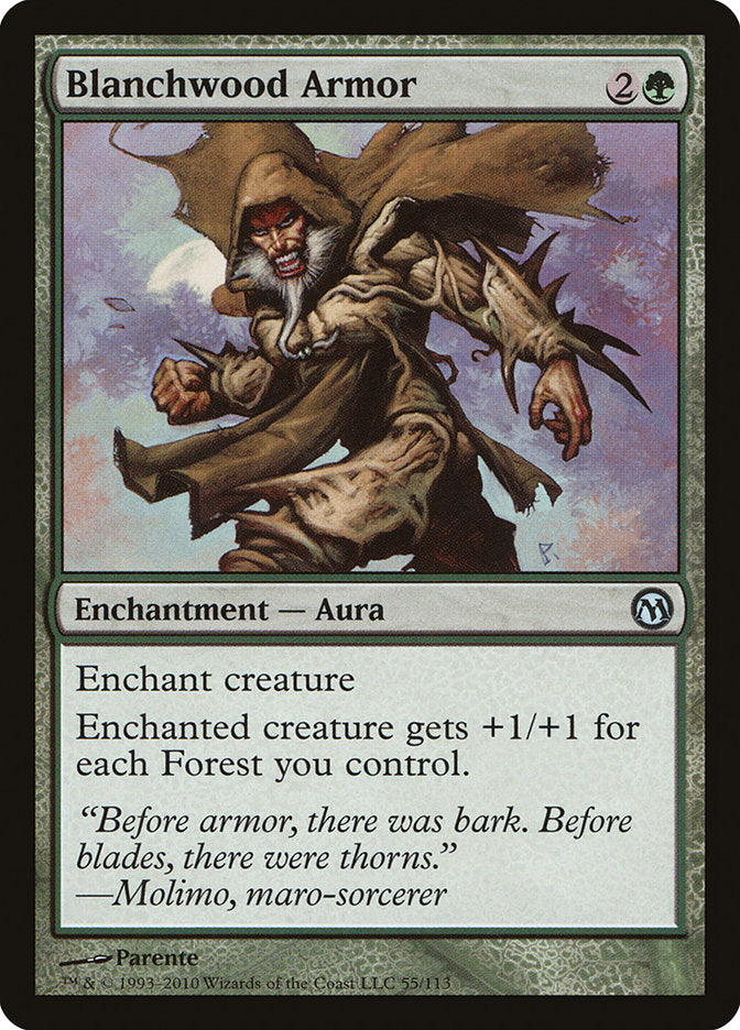 Blanchwood Armor [Duels of the Planeswalkers] MTG Single Magic: The Gathering | Red Claw Gaming