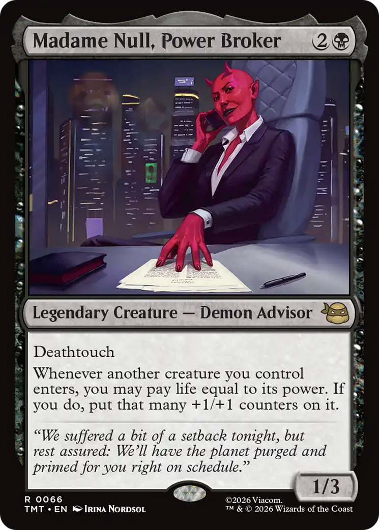Madame Null, Power Broker [Teenage Mutant Ninja Turtles] MTG Single Magic: The Gathering | Red Claw Gaming