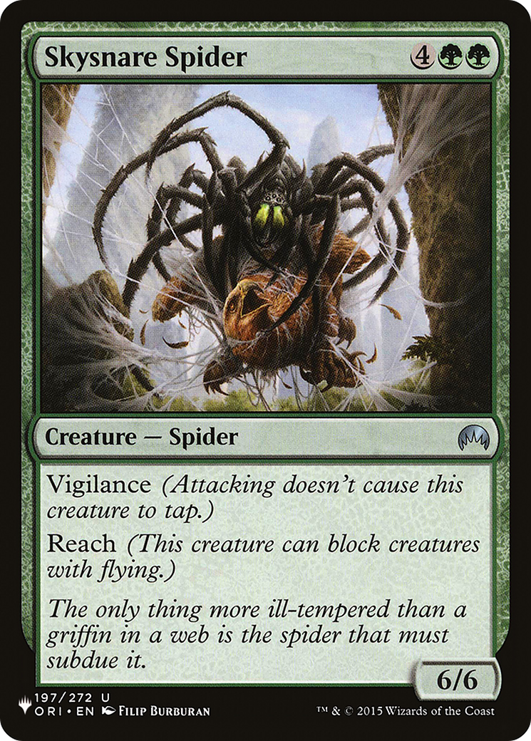Skysnare Spider [The List] MTG Single Magic: The Gathering | Red Claw Gaming