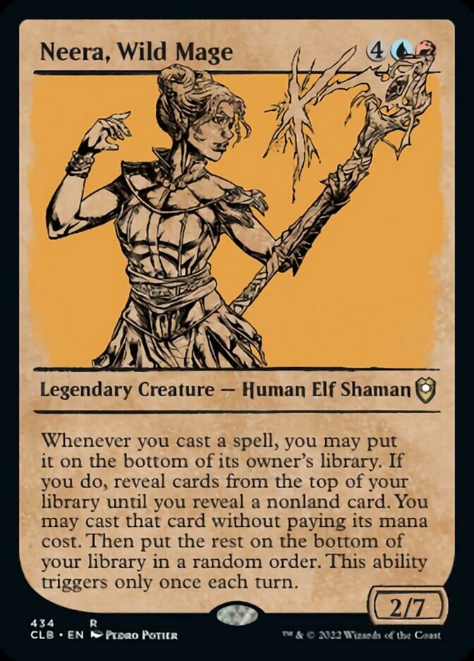 Neera, Wild Mage (Showcase) [Commander Legends: Battle for Baldur's Gate] MTG Single Magic: The Gathering | Red Claw Gaming