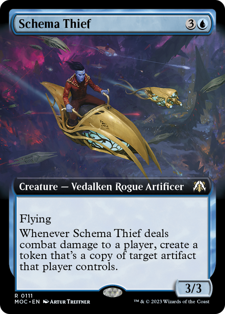 Schema Thief (Extended Art) [March of the Machine Commander] MTG Single Magic: The Gathering | Red Claw Gaming