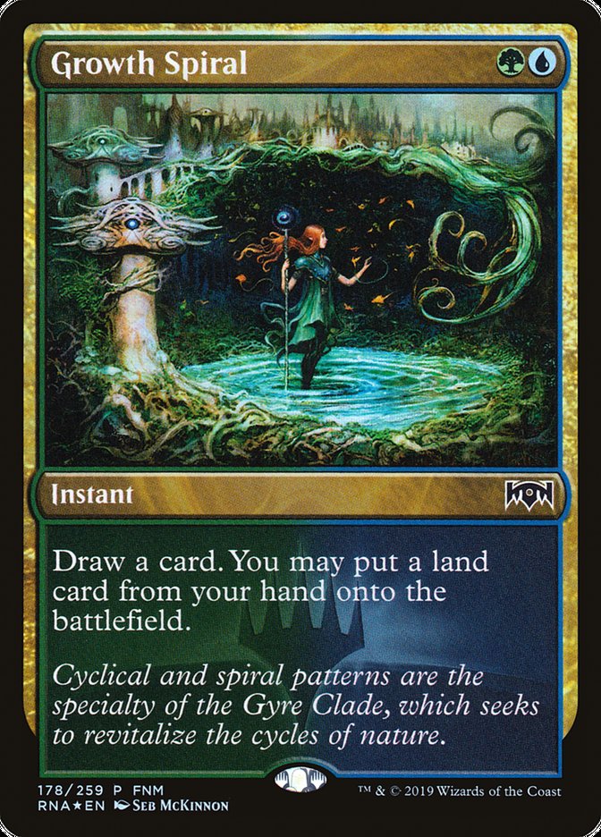 Growth Spiral (FNM) [Ravnica Allegiance Promos] MTG Single Magic: The Gathering | Red Claw Gaming
