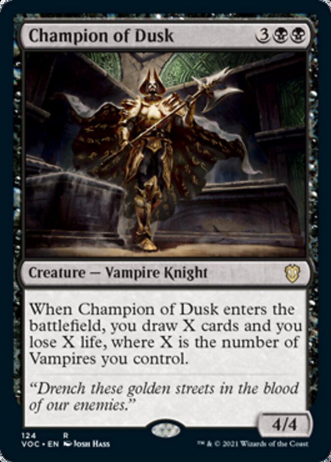 Champion of Dusk [Innistrad: Crimson Vow Commander] MTG Single Magic: The Gathering | Red Claw Gaming