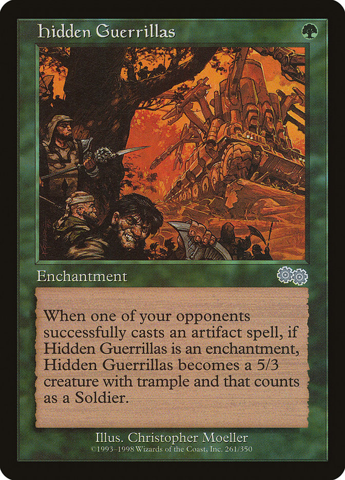 Hidden Guerrillas [Urza's Saga] MTG Single Magic: The Gathering | Red Claw Gaming
