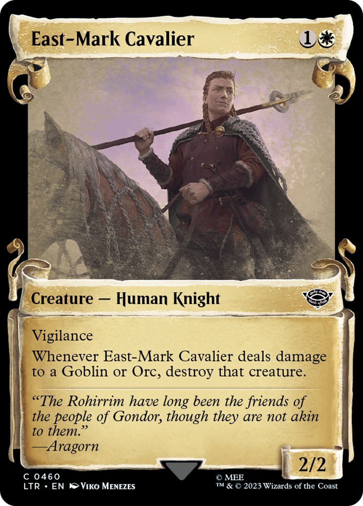 East-Mark Cavalier [The Lord of the Rings: Tales of Middle-Earth Showcase Scrolls] MTG Single Magic: The Gathering | Red Claw Gaming