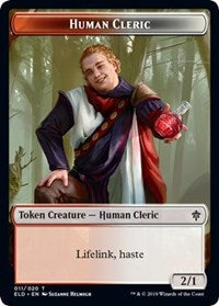 Human Cleric // Food (17) Double-Sided Token [Throne of Eldraine Tokens] MTG Single Magic: The Gathering | Red Claw Gaming