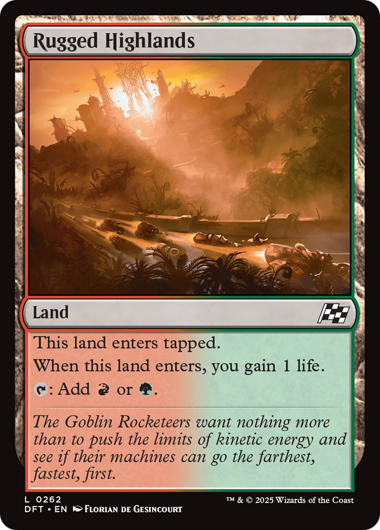 Rugged Highlands [Aetherdrift] MTG Single Magic: The Gathering | Red Claw Gaming