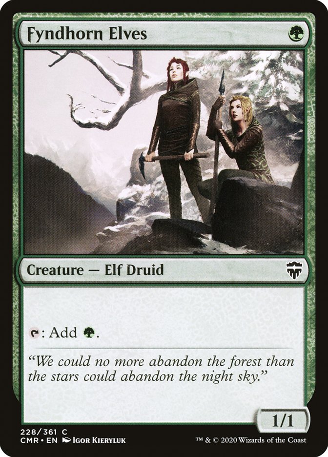 Fyndhorn Elves [Commander Legends] MTG Single Magic: The Gathering | Red Claw Gaming
