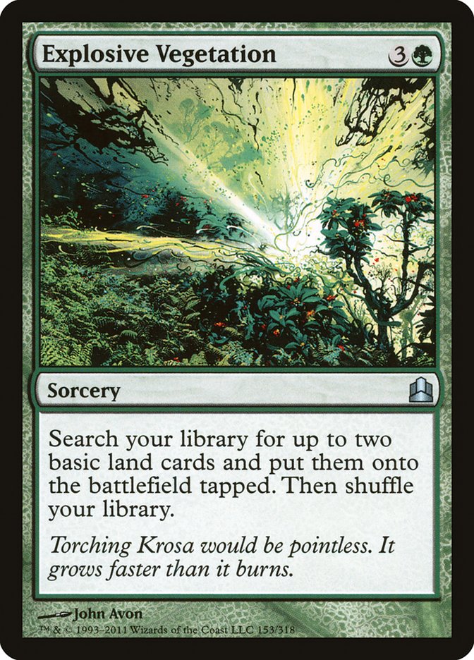 Explosive Vegetation [Commander 2011] MTG Single Magic: The Gathering | Red Claw Gaming