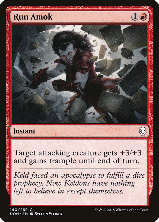 Run Amok [Dominaria] MTG Single Magic: The Gathering | Red Claw Gaming