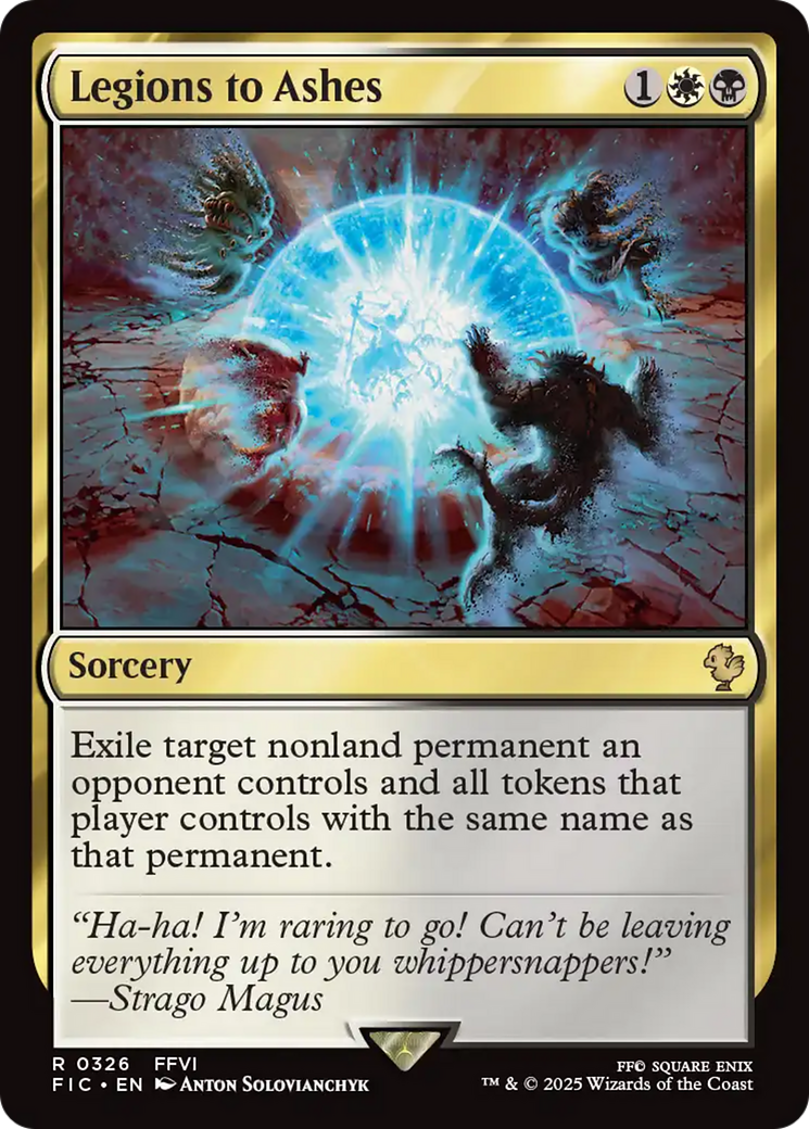 Legions to Ashes [FINAL FANTASY Commander] MTG Single Magic: The Gathering | Red Claw Gaming