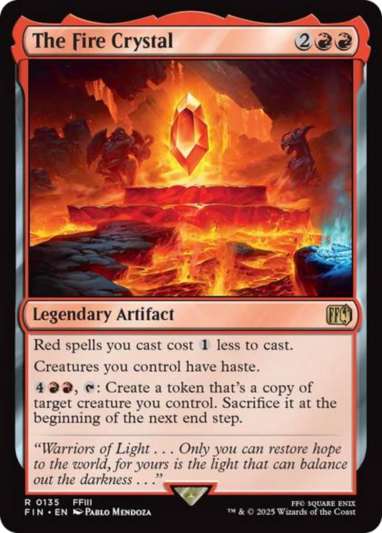 The Fire Crystal [FINAL FANTASY] MTG Single Magic: The Gathering | Red Claw Gaming