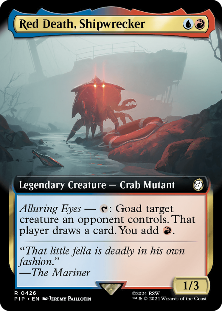 Red Death, Shipwrecker (Extended Art) [Fallout] MTG Single Magic: The Gathering | Red Claw Gaming