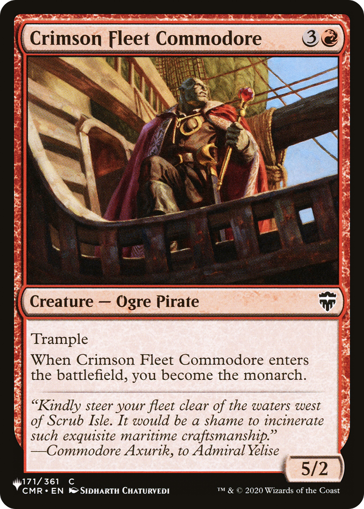 Crimson Fleet Commodore [The List] MTG Single Magic: The Gathering | Red Claw Gaming