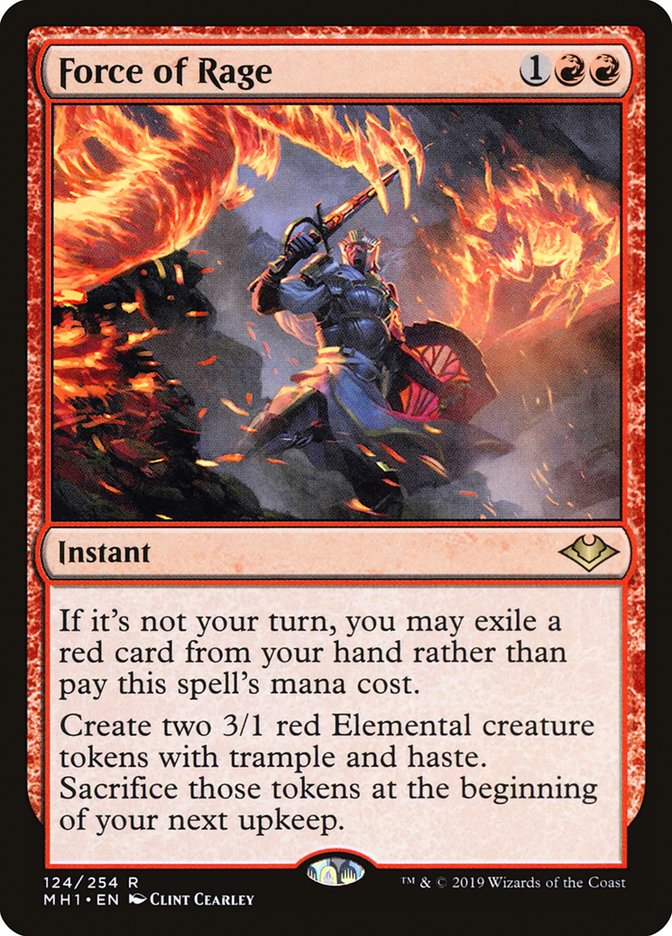 Force of Rage [Modern Horizons] MTG Single Magic: The Gathering    | Red Claw Gaming