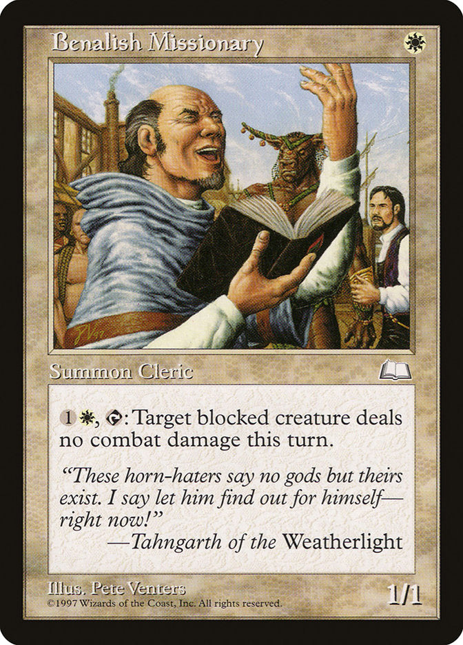 Benalish Missionary [Weatherlight] MTG Single Magic: The Gathering | Red Claw Gaming