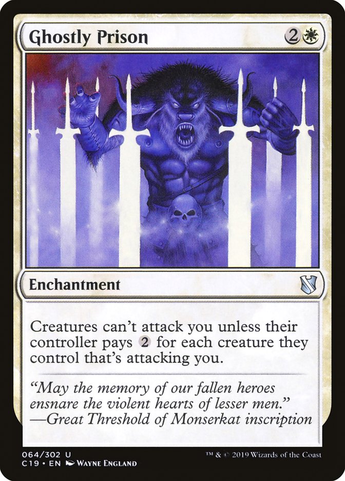 Ghostly Prison [Commander 2019] MTG Single Magic: The Gathering | Red Claw Gaming