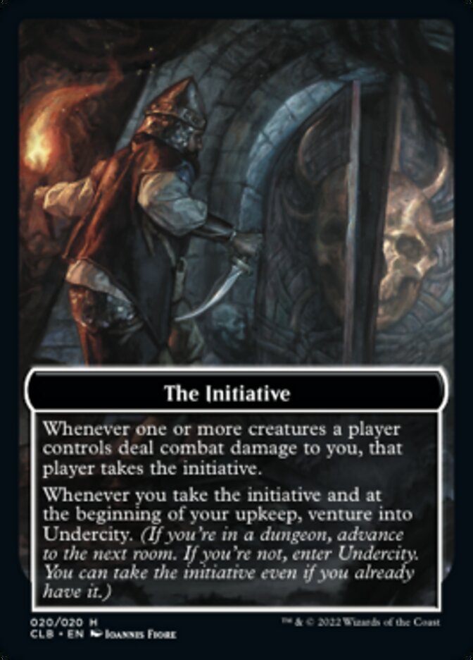 The Initiative // Undercity Double-Sided Token [Commander Legends: Battle for Baldur's Gate Tokens] | Red Claw Gaming