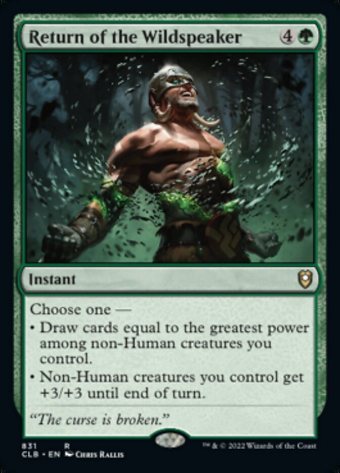 Return of the Wildspeaker [Commander Legends: Battle for Baldur's Gate] MTG Single Magic: The Gathering | Red Claw Gaming