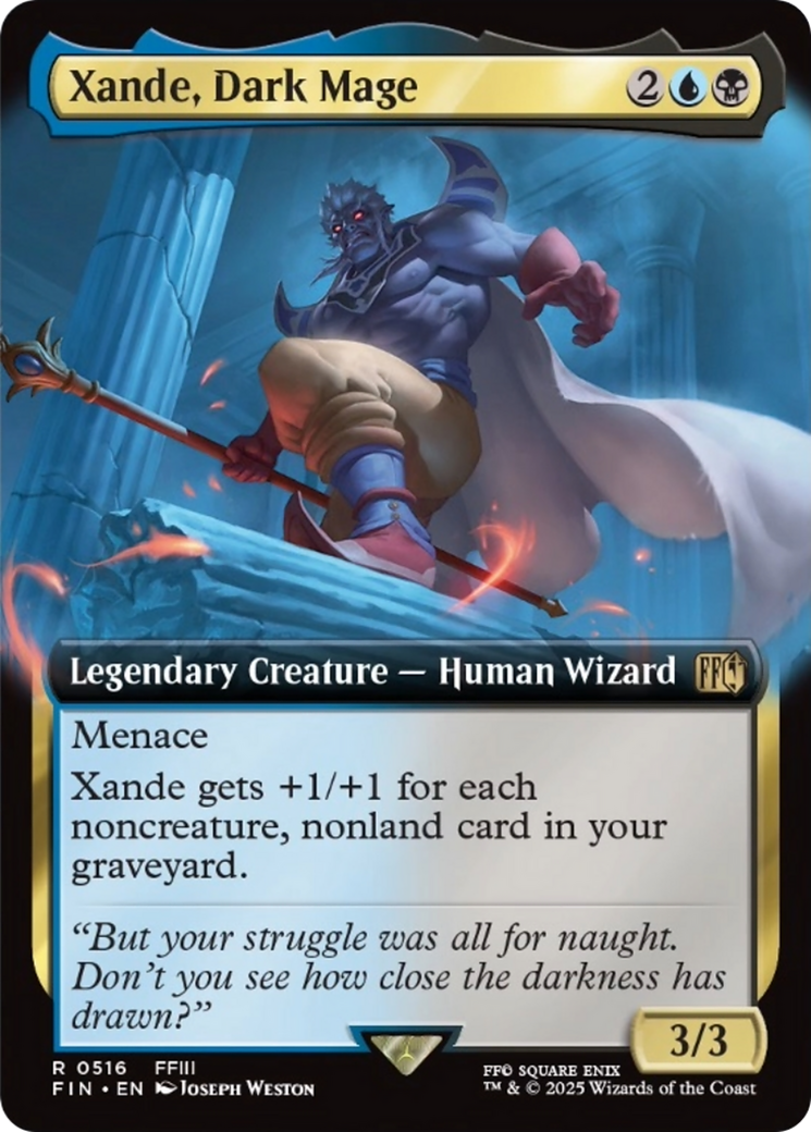 Xande, Dark Mage (Extended Art) [FINAL FANTASY] MTG Single Magic: The Gathering | Red Claw Gaming